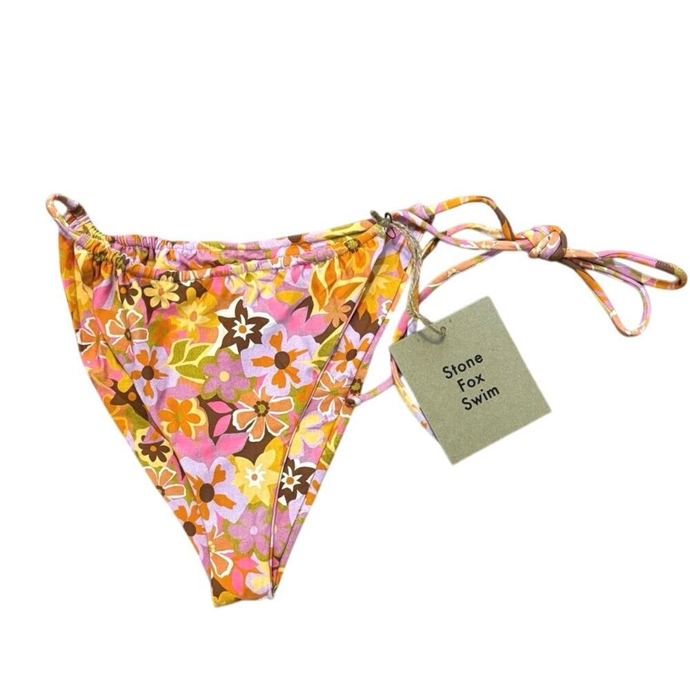 NWT Stone Fox Swim Retro Pop River Bikini Bottom Size XL